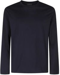 Dondup - Tops ,Blauw ,Katoen Regular-Fit Crew-Neck Jersey T-Shirt - Lyst