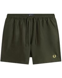 Fred Perry - Straight Cut Zwemshorts - Lyst