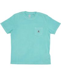 Element - Tops ,Blauw ,Katoen Zak Pigment Tee Lagune T-Shirt - Lyst