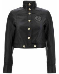 Versace - Leather jacket - Lyst