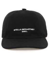 - Save 25% Grey Womens Accessories Hats Stella McCartney Cotton Baseball Hat With Logo Embroidery in Grey 