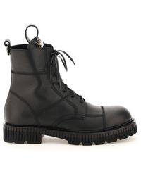 Dolce & Gabbana Dg Leather Beatle Boots in Black for Men Mens Shoes Boots Formal and smart boots 