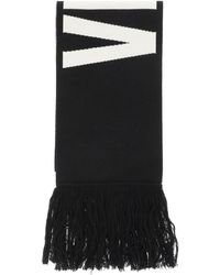 Womens Mens Accessories Mens Scarves and mufflers - Save 54% Black Vetements Logo Wool Scarf in Nero 