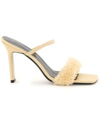 By Far Heel Pantolettes natural white casual look Shoes Mules Heel Pantolettes 