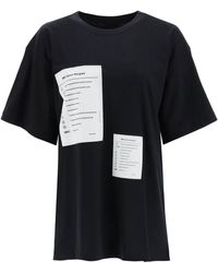 Maison Martin Margiela Pre MM6 Tee Shirt Made in Italy Lange Mouw Kleding Dameskleding Tops & T-shirts T-shirts T-shirts met print 