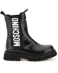 moschino platform boots