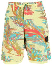 Mens Clothing Shorts Casual shorts Stone Island Shadow Project Synthetic Pink Nylon Shorts for Men 