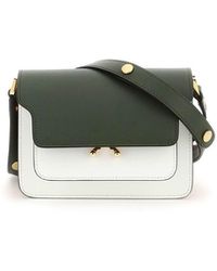 Marni Tricolor Leather Mini Trunk Bag - Green