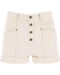 Shorts Kaynelia Con Decorazioni di Isabel Marant in Bianco Donna Abbigliamento da Shorts da Mini shorts 