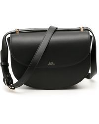 A.P.C Leather Demi Lune Bag in Nero - Save 13% White Womens Shoulder bags A.P.C Shoulder bags 