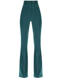 Damen Bekleidung Hosen und Chinos Pluderhosen Hebe Studio Bianca Flared Velvet Pants in Blau 