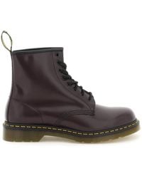 Dr. Martens 1460 Smooth Lace-up Combat Boots - Brown