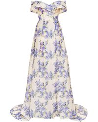 Millà - Chic Off-The-Shoulder Floral Maxi Dress - Lyst