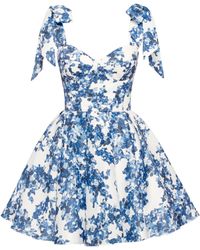 Millà - Marvelous Hydrangea Mini Dress On Straps, Gar - Lyst
