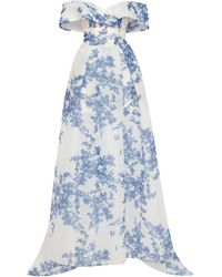 Millà - Catchy Off-The-Shoulder Hydrangea Maxi Dress - Lyst