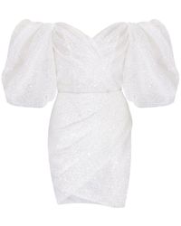 Millà - Cute Mini Dress With Doll Sleeves - Lyst