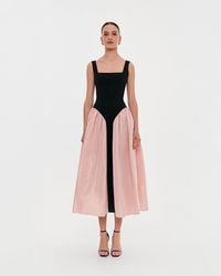 Milla - Corset Dress On Straps With A Glossy Mi - Lyst