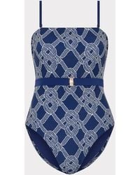 MILLY - Rope Print One Piece - Lyst