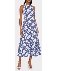 MILLY Kinsley Floral Sequin Lace Midi Dress in Metallic | Lyst MILLY Kinsley Floral Sequin Lace Midi Dress in Metallic | Lyst