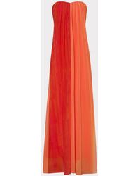 MILLY - Sunset Stripe Strapless Dress - Lyst