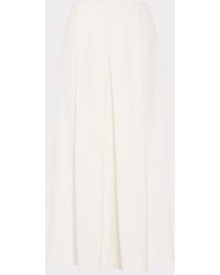 MILLY - Layla Pleated Culottes Pant - Lyst