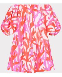 MILLY - Jamie Under The Sea Off The Shoulder Mini Dress - Lyst