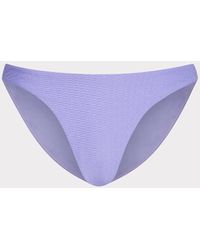 MILLY - Shimmer Texture Margot Bikini Bottom - Lyst