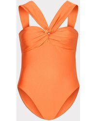 MILLY - Betsy Bandeau One Piece - Lyst