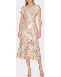 slim fit dress slacks Self-Portrait - White Sequin Lace Midi Dress