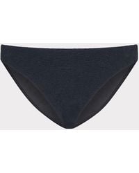 MILLY - Margot Solid Texture Bikini Bottom - Lyst