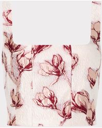 MILLY - Paige Floral Top - Lyst