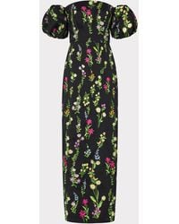 MILLY - Nira Bloom Embroidery Off The Shoulder Dress - Lyst