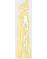 MILLY - Porsha Sequin One Shoulder Dress - Lyst