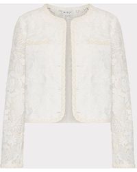 MILLY - 3d Garden Lace Jacket - Lyst