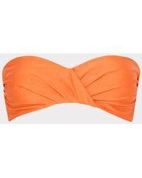 MILLY - Soleil Gloss Twist Bandeau Top - Lyst