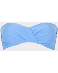 MILLY - Soleil Gloss Twist Bandeau Top - Lyst