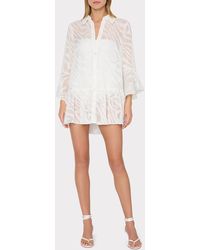 MILLY - Vierra Zebra Burnout Cover-up Dress - Lyst