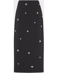 MILLY - Syra Heart Applique Maxi Skirt - Lyst