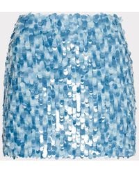 MILLY - Modern Mini Sequins Skirt - Lyst