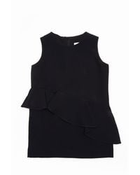 MILLY Minis Italian Cady Logan Dress - Black