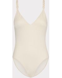 MILLY - Shimmer Texture Braided One Piece - Lyst