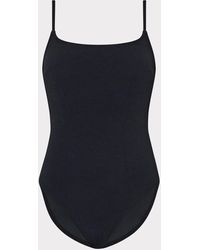 MILLY - Grace Solid Textured One Piece - Lyst