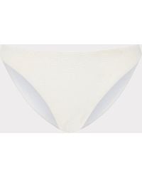 MILLY - Margot Solid Texture Bikini Bottom - Lyst