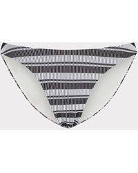 MILLY - Margot Stripe Bikini Bottom - Lyst