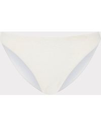 MILLY - Margot Solid Texture Bikini Bottom - Lyst
