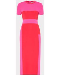 MILLY - Shohona Colorblock Knit Dress - Lyst