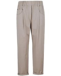 Brunello Cucinelli - Baggy Pull-On Trousers - Lyst