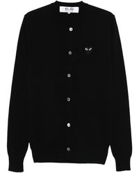 COMME DES GARÇONS PLAY - Round-Neck One Heart Cardigan - Lyst