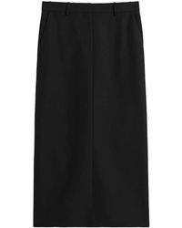TOTEME - Low-Waist Straight Skirt - Lyst