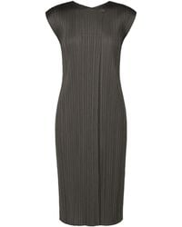 Pleats Please Issey Miyake - Pleats Please Monthly Colors June Dress Charcoal - Lyst